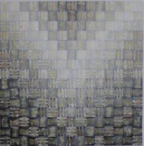 Titel: Flet, malet papir, 2007. Dimensioner: 80 cm x 80 cm.