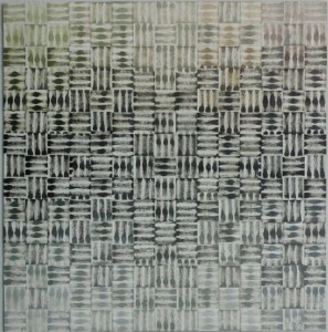 Titel: Flet, malet papir, 2007. Dimensioner: 80 cm x 80 cm.